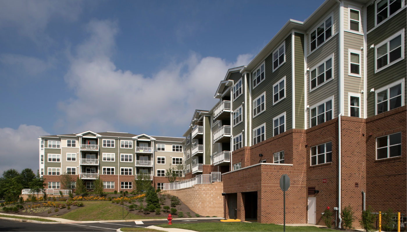 Maris Grove is a large apartment complex with a parking lot.