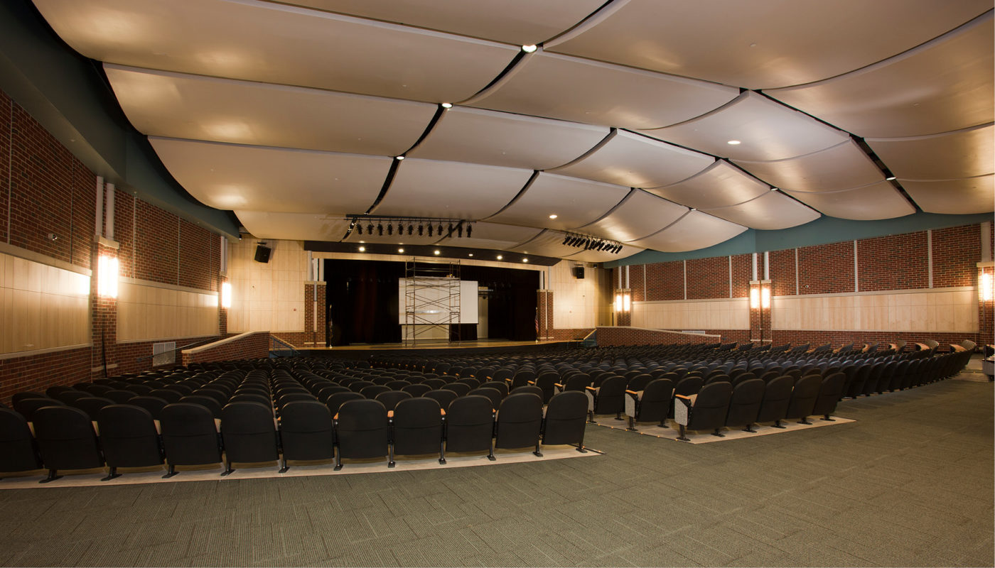 Henrico County Public Schools' Glen Allen High School is equipped with a large auditorium featuring rows of seats.