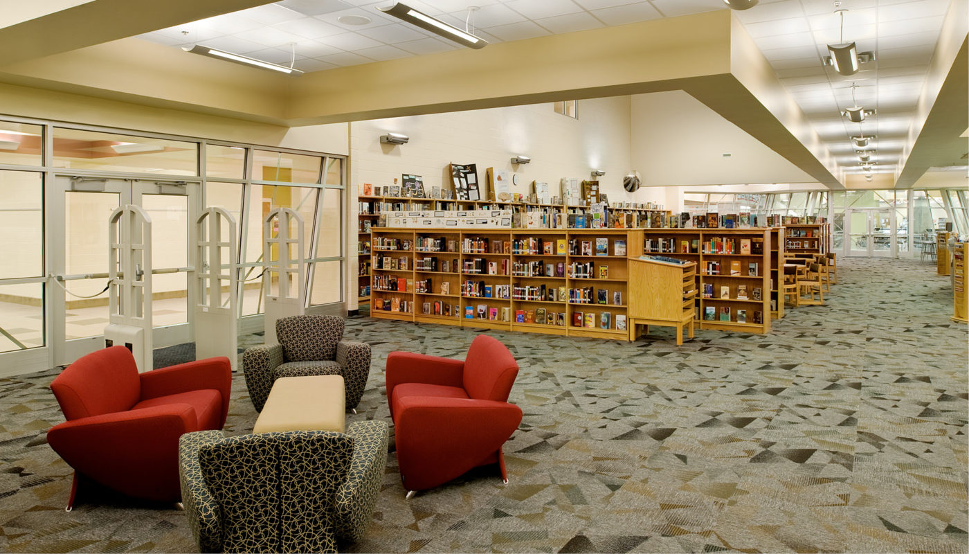 A library within the Fort Mill School District with a vast collection of books.