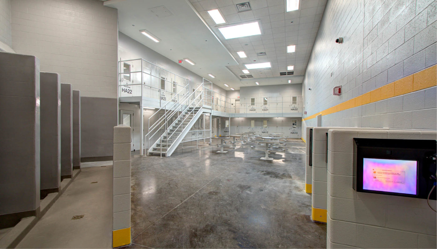 A Detention Center cell in Bladen County.