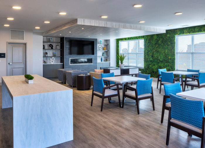 Holiday Inn Express & Suites - Detroit's Village Center dining area offers a cozy and convenient space for guests to enjoy their meals.