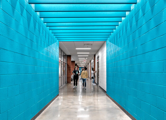 Corridor in Highland Springs, a new k-12 school in Virginia