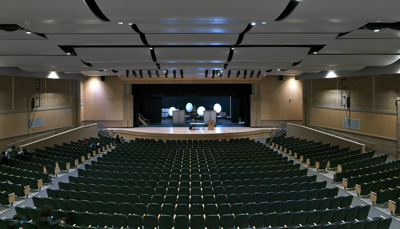 Auditorium at Highland Springs, a new k-12 school in Virginia