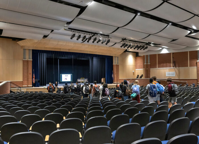 Auditorium in Tucker High School, a new k12 facility in Virginia